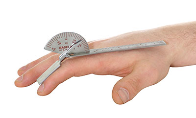 Baseline Finger Goniometer, Stainless Steel