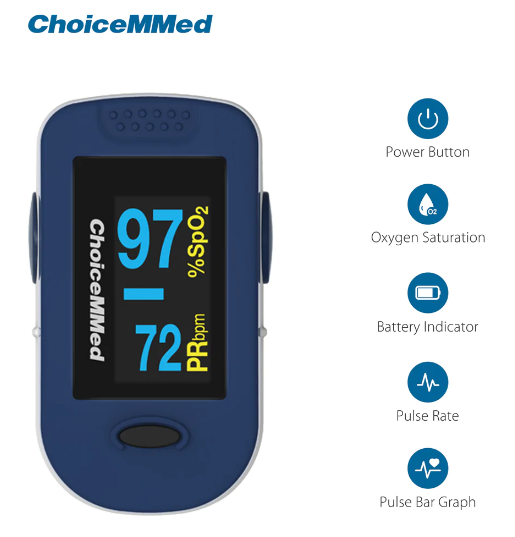 Oxywatch Digital Fingertip Pulse Oximeter by ChoiceMMED