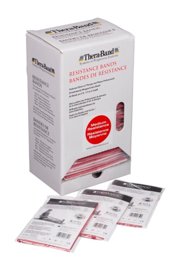 TheraBand Individual Professional Resistance Bands - 30 packs Dispenser Box