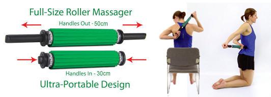 TheraBand Massage Roller - Portable Handle
