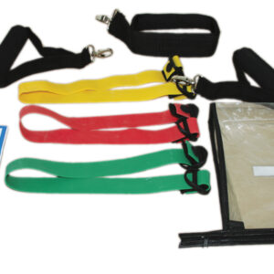 CanDo Adjustable Exercise Band Kit - 3 band (Yellow, Red, Green)