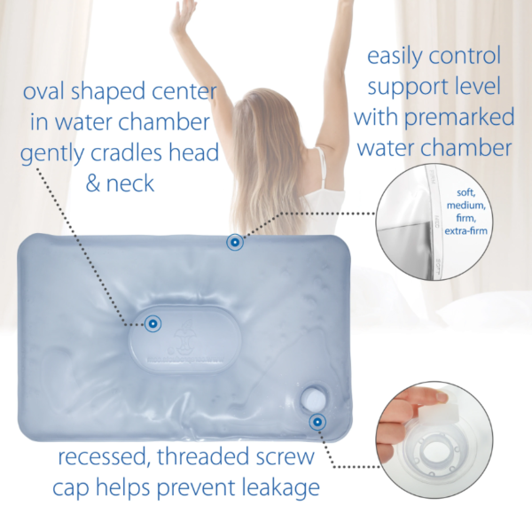 Tri-Core® Water Pillow Adjustable Cervical Support Pillow
