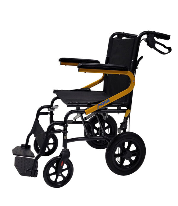 MOBB Transport Chair with 12" Wheel (Yellow)