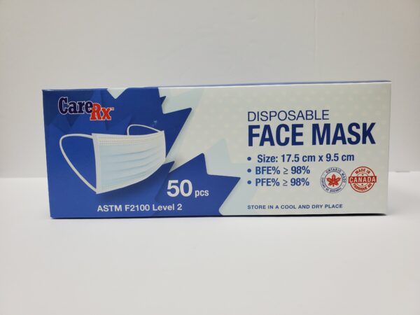 Disposable Face Masks ASTM Level-2 (Made in Canada)